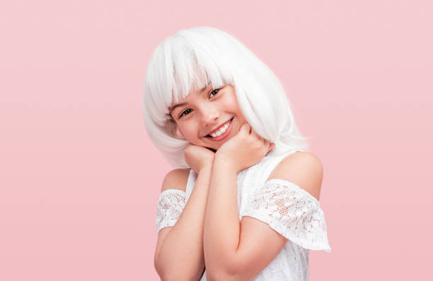 545 White Hair Wig Stock Photos, Pictures & Royalty-Free Images - iStock | White  wig