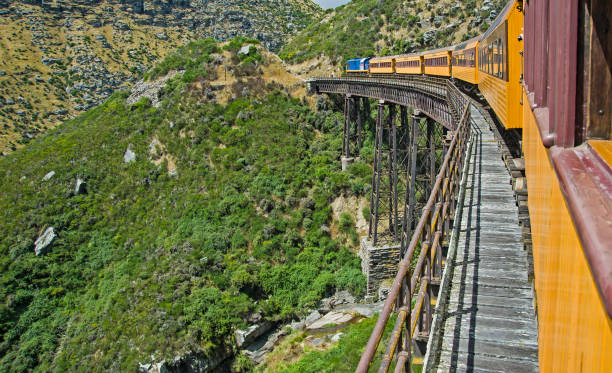 istock The Taieri Gorge Railway (TGR) is a railway line and tourist train operation based at Dunedin Railway Station in the South Island of New Zealand. The railway is a council-controlled trading organisation operated by a trust owned jointly by the Dunedin Cit 1251064758