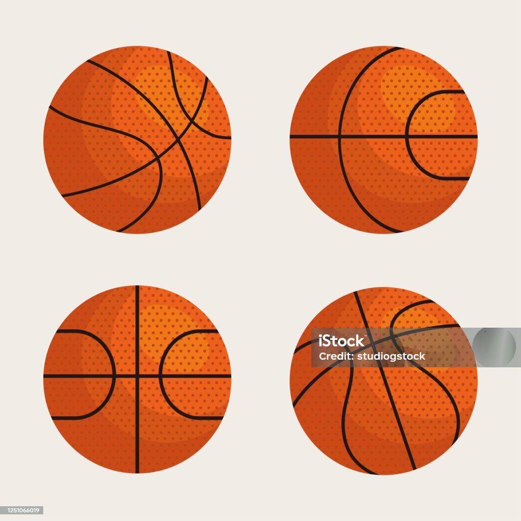 samling, basketbollar, fyra basketbollar - Royaltyfri Atlet vektorgrafik samling, basketbollar, fyra basketbollar - Royaltyfri Atlet vektorgrafik