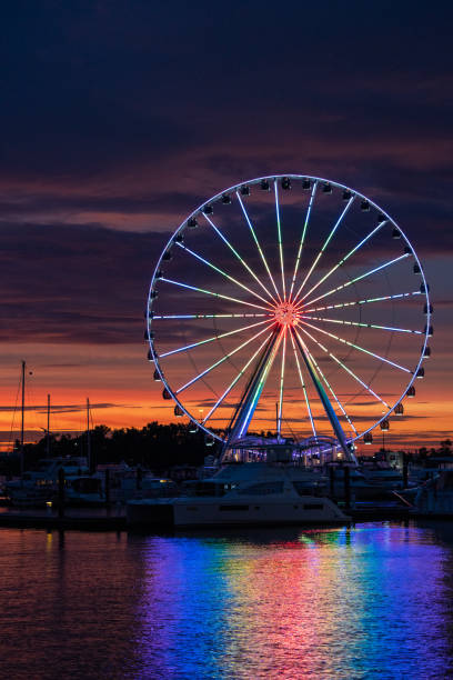 istock The wheel and the sunset 1251068640