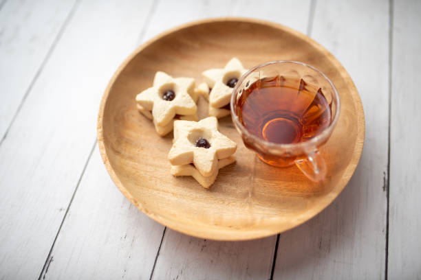 istock Christmas shortbread star cookies 1251070256