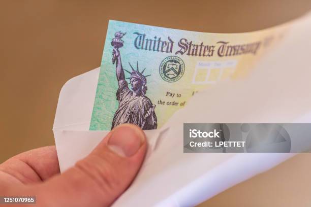 Us Treasury Check Stock Photo - Download Image Now - Check - Financial Item, Social Security, Tax Form