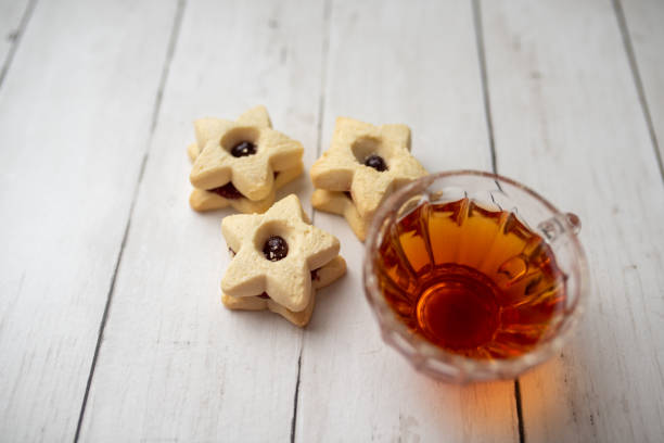 istock Christmas shortbread star cookies 1251072712