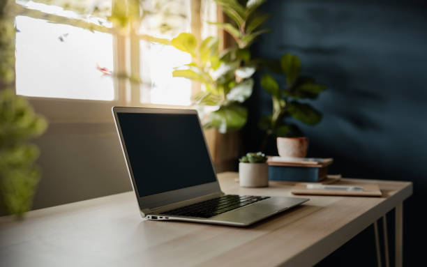 istock Working from Home via Computer Laptop. Cozy and Comfortable Workplace 1251076492