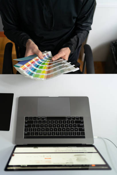 istock A man working with a color pallet in the office 1251083803