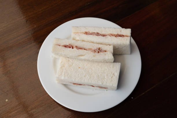 istock Sandwich made by white bread, ham and mayonnaise 1251087751