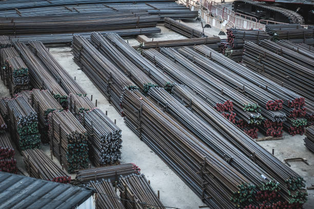 istock steel bars on construction material on bulding site 1251090890