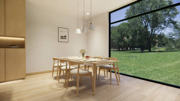 istock 3d rendering. Interior house modern open living space with kitchen.Loft style Duplex apartment residence.Home decoration   interior design.drawing line sketch to realistic. 1251097717