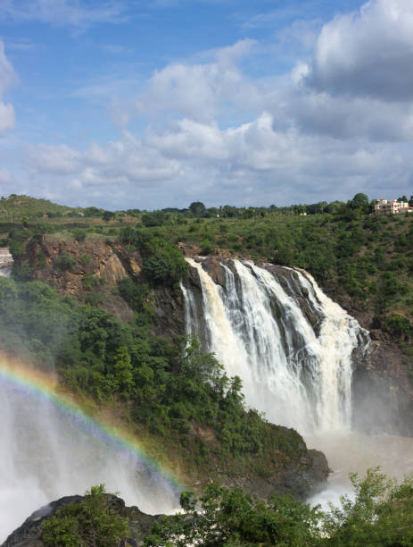 Beautiful Satoddi waterfall located in dense forest of Uttara Kannada district  in Karnataka state, India