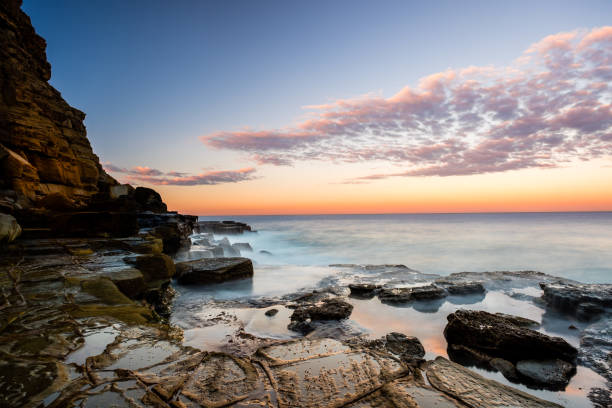 istock Amazing Sunset Scape along Pacific Coast in Australia 1251104618