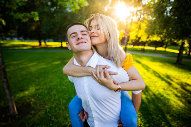 istock Young couple is enjoying in summer time 1251109038