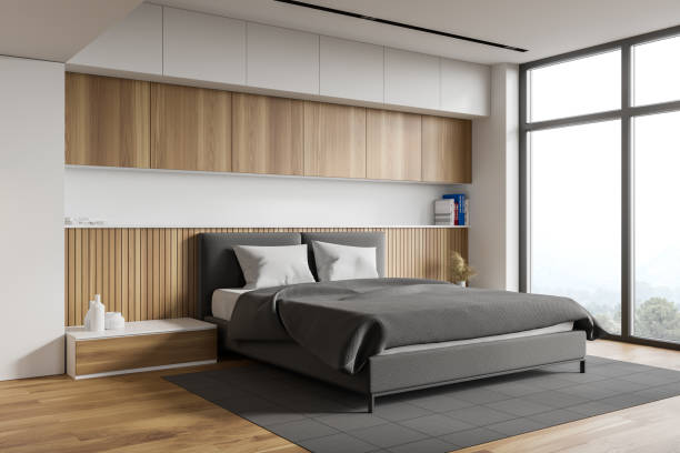 istock White and wooden master bedroom corner 1251110469