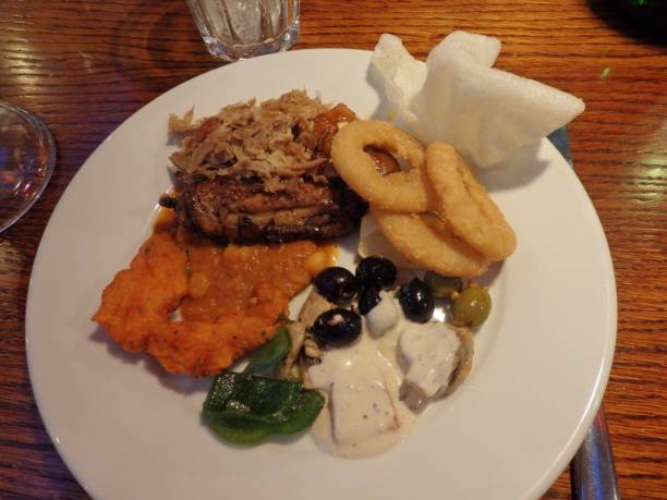istock Mixed Food Plate Lunch 1251112036