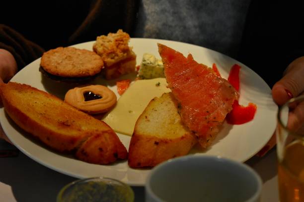 istock Salmon, cheese, bread and cookies 1251112088