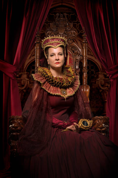 istock Historical Queen character on the throne 1251114916