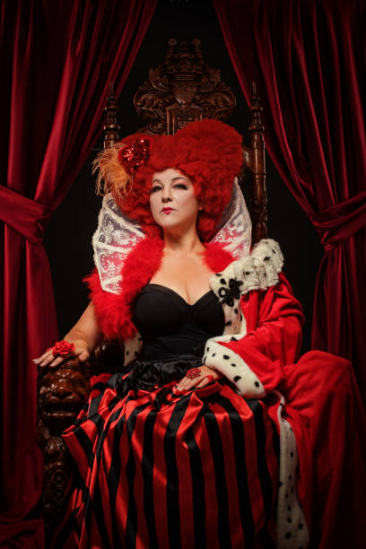 istock Queen of Hearts type character on the throne 1251115061