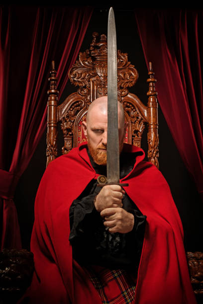istock Scottish King on the throne in studio shoot 1251116047