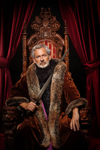 istock Viking King on the throne in studio shoot 1251116315