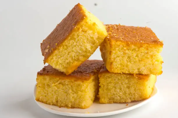 Cornbread. Popular southern side dish. Bread prepared with cornmeal, eggs and buttermilk. Classic low country dinner staple.
