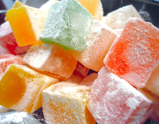 soft sweets, Turkish delights fruits flavored