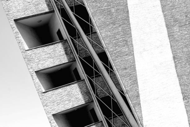 istock A modern minimalist design building. Modern multistory building facade view. 1251137371