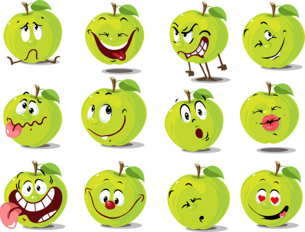 Angry Cartoon Green Apple Illustrations, Royalty-Free Vector Graphics &  Clip Art - iStock