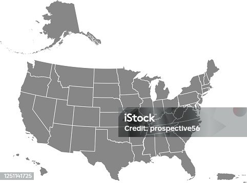 istock USA map states blank printable 1251141725