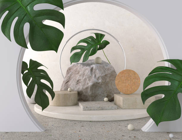 istock Mock up of podium abstract podium. 1251144913