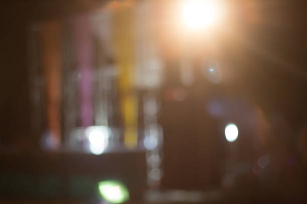 istock Defocused city night filtered bokeh abstract background. 1251149968