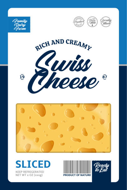 치즈 패키징 디자인 템플릿 - cheese backgrounds textured emmental cheese stock illustrations