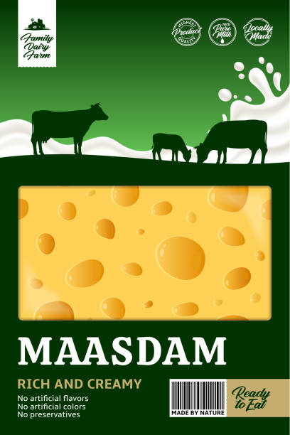 치즈 패키징 디자인 템플릿 - cheese backgrounds textured emmental cheese stock illustrations