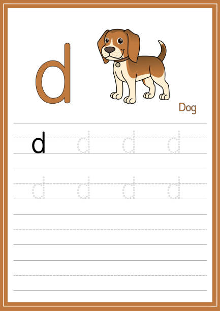 60+ Illustration Of Isolated Alphabet D For Dog Illustrations, Royalty ...