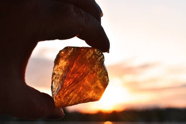 istock Honey Calcite Crystal 1251158501