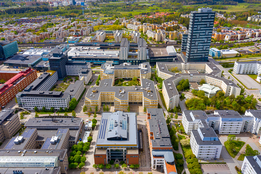 Kista seen from air, Stockholm