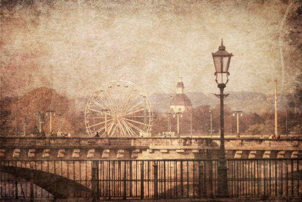 Vintage image of Dresden, Germany