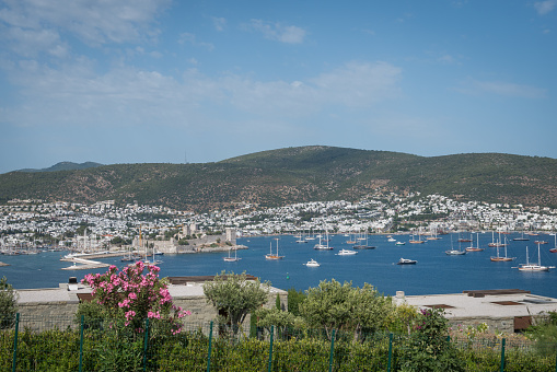 View of Bodrum castle and harbor.Very famous place of Turkey.
