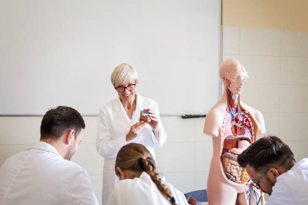 istock Students of medicine writing everything what professor is saying 1251169434
