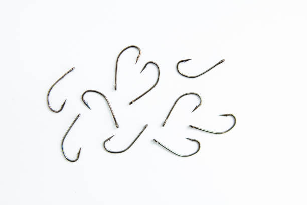 istock fishing hooks on a white background 1251169495