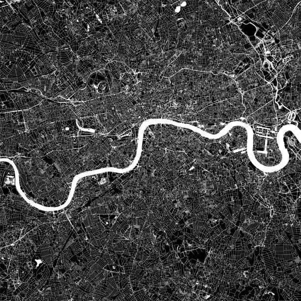 ロンドン、イングランドのベクトルマップ - the shard london england architecture travel destinations点のイラスト素材／クリップアート素材／マンガ素材／アイコン素材
