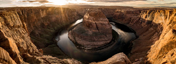 istock Panoramic view of dramatic rock canyon 1251173070