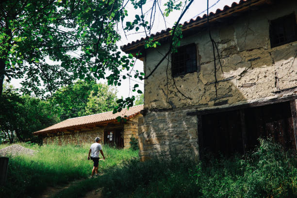 Old abandoned houses in the eastern Serbia.