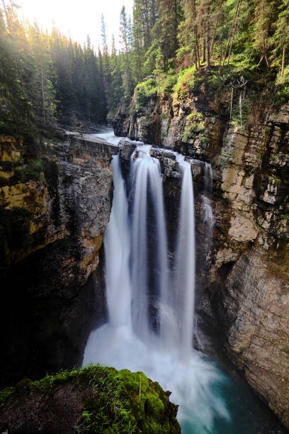 istock Scenic view of river rushing down cliff 1251175546