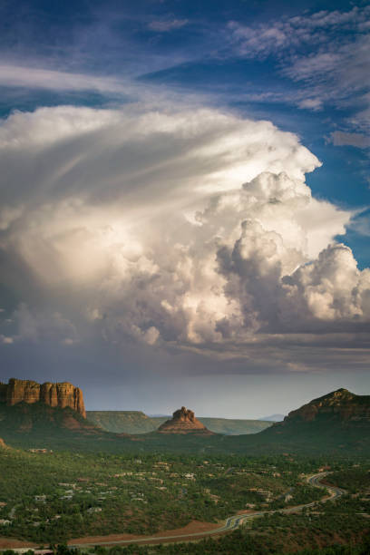 istock Scenic view of arid mountain area 1251176254