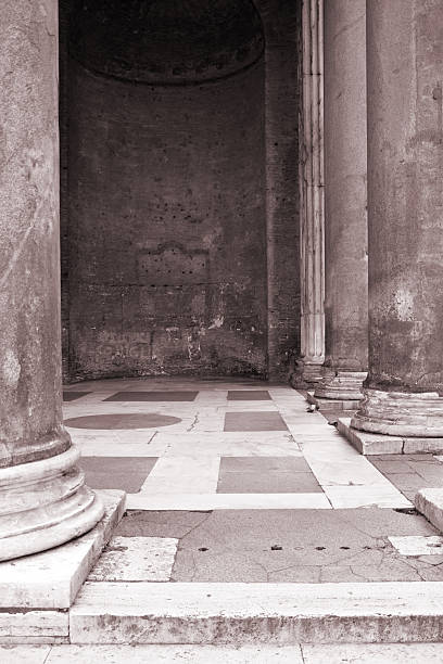 Pantheon columns stock photo