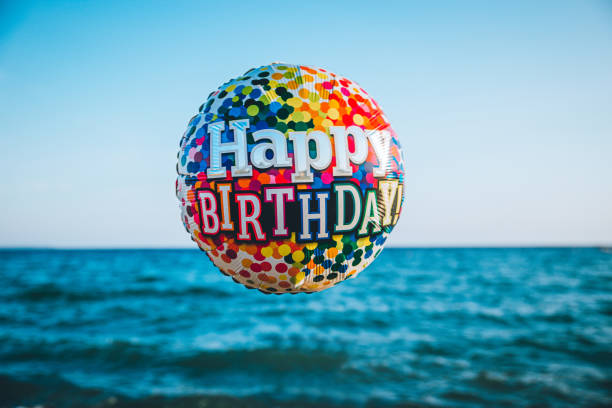 ballons against a blue sky