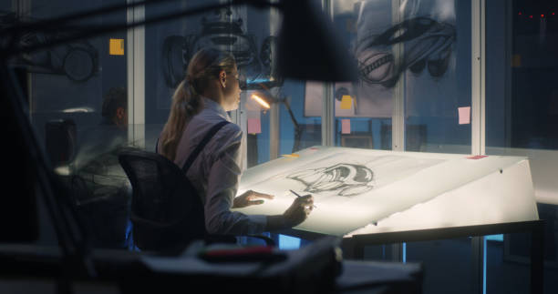 istock Car designer working on concept art 1251181541
