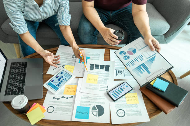 istock Business partner professional team working together meeting are consultation and analyzing data with new marketing startup project strategy in office 1251183005