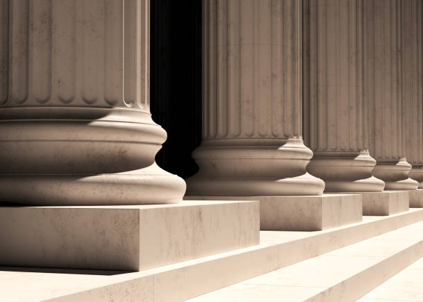 Column 3d rendering column, background, 3d rendering, government campaign headquarters stock pictures, royalty-free photos & images