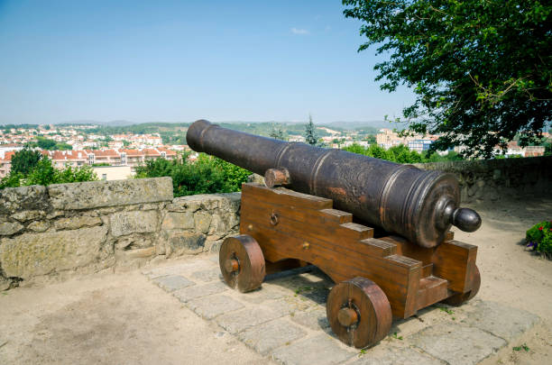 istock Ancient cannon next to the wall. 1251199819