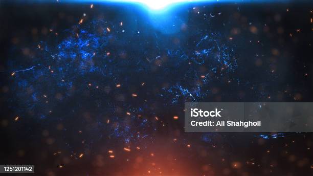 Abstract Sparks Background Stock Photo - Download Image Now - Backgrounds, Fire - Natural Phenomenon, Sparks